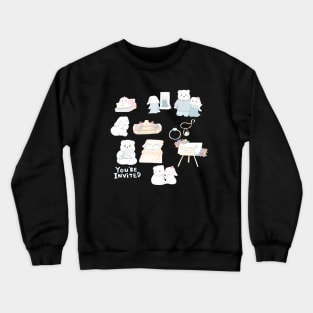 Engagement Bear Bunny Timeline | Bunniesmee Crewneck Sweatshirt